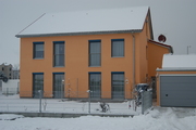 Passivhaus im Winter, Königsbrunn